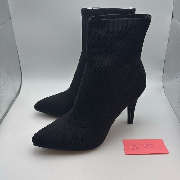 CUSHIONAIRE Women's Gipsee Stretch Knit Heel SIZE 7 BLACK NEW - Picture 3 of 7